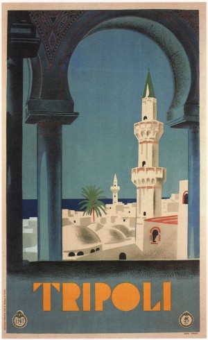 Tripoli Vintage Travel Poster